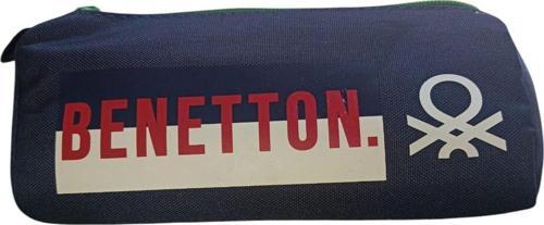 Unıted Colors Of Benetton Çift Bölmeli Lacivert Kalem Çantası (04284)