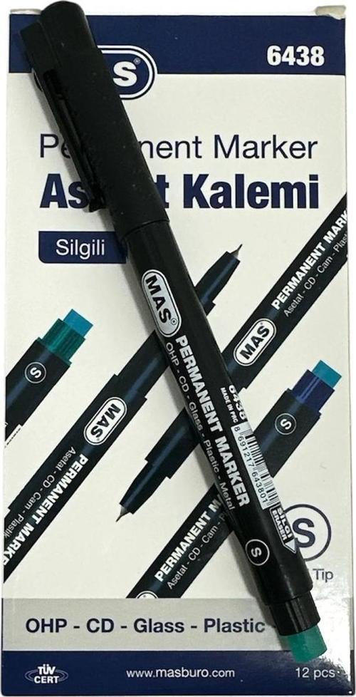 Permanent Cd Kalemi (S) Siyah 12 Adet