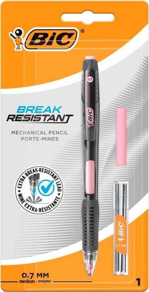 Break Resistant Kırılmaya Dayanıklı Yandan Basmalı Siyah-Pembe Versatil Kalem Seti