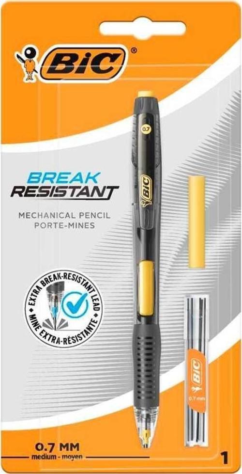 Break Resistant Kırılmaya Dayanıklı Yandan Basmalı Siyah-Sarı Versatil Kalem Seti