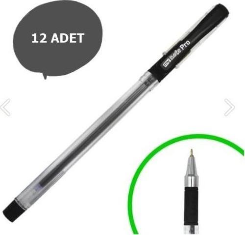 Pro 0.7 mm Jel İğne Uçlu Tükenmez Kalem Siyah 12'Li