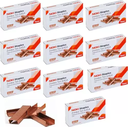 Zımba Teli No:10 Bakır 10 Paket (1 Kutu)