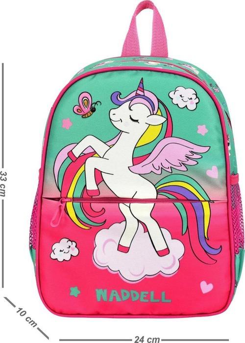 Pembe Unicorn Desenli Anaokulu Kreş Sırt Çantası 24108