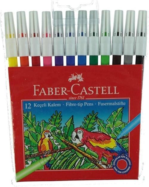 Faber-Castell Keçeli Kalem 12 Renk Yıkanabilir