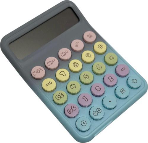 Runzon Renkli Hesap Makinesi Yuvarlak Uçlu 12 Hane Mavi RZ-822