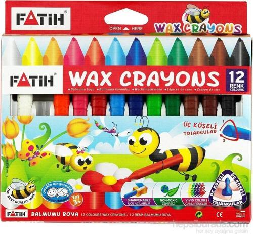 12 Renk Jumbo Wax Crayon Pastel Boya