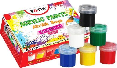 Akrilik Boya 25 Ml 6' Lı Takım Karışık