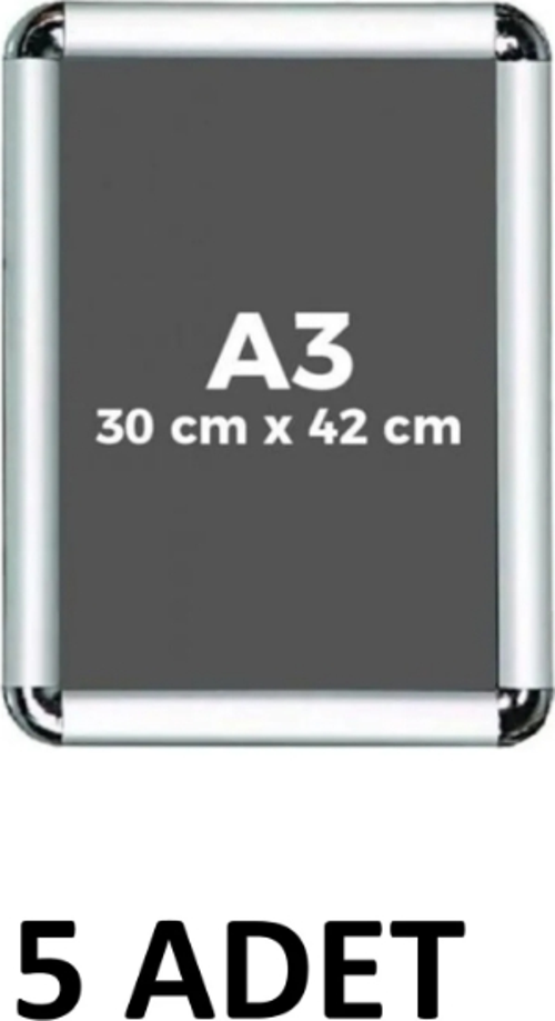 -5 Adet- A3 Eko Plastik Rondo Çerçeve 42X30 cm
