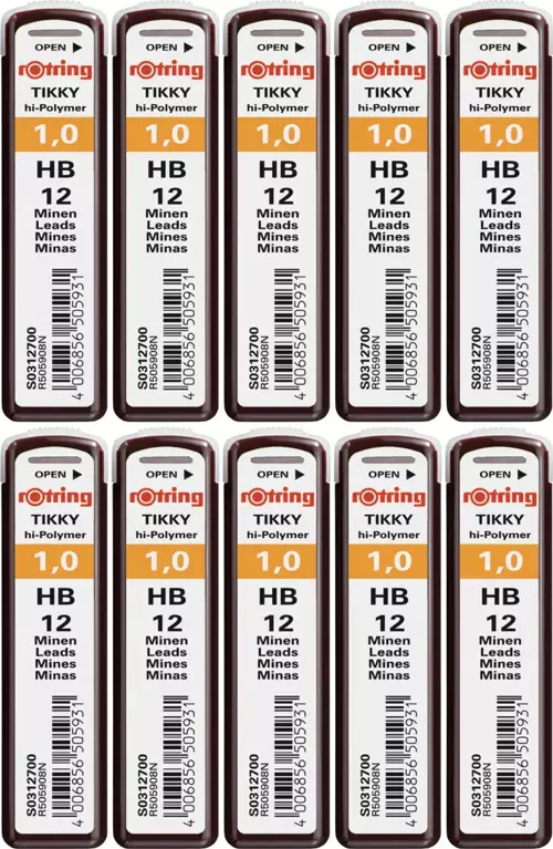 Hi Polymer Kurşun Kalem Ucu Hb 0.9 / 1.0 mm - 10 Adet