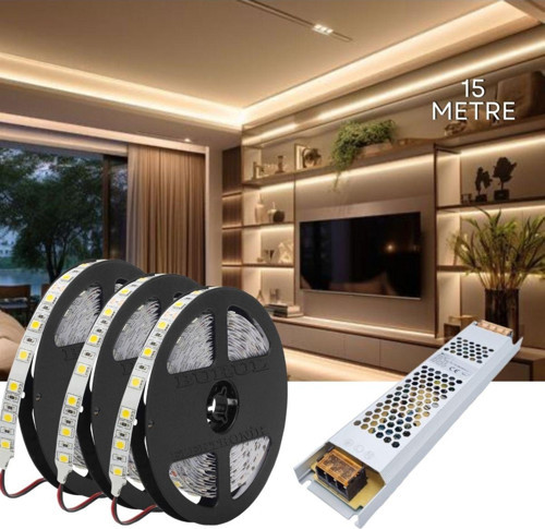15 Metre Gün Işığı Led Işık Gizli Tavan Işık Bandı Aydınlatma Ev Oda Salon Tv Ünite Mutfak Sb-6555