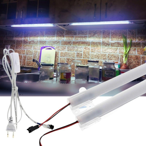 2 Adet 100 Cm 220V Opak Çubuk Bar Led Beyaz Işık Ve Butonlu Fiş Sb-6553