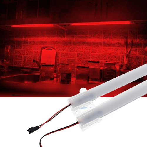 2 Adet 50 Cm 220V Opak Çubuk Bar Led Kırmızı Işık Sb-6554