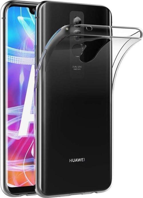 Huawei Mate 20 Lite Uyumlu Kamera Korumalı Darbe Önleyici Ultra Slim TPU Şeffaf Silikon Kılıf