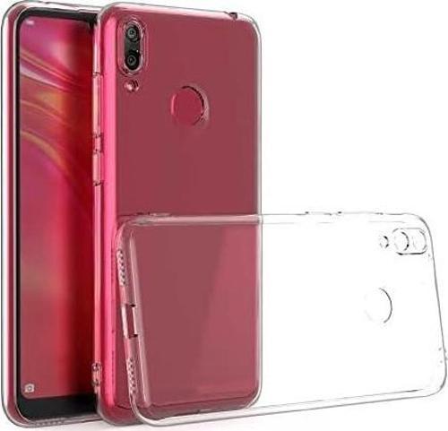 Huawei Y7 2019 Uyumlu Kamera Korumalı Darbe Önleyici Ultra Slim TPU Şeffaf Silikon Kılıf