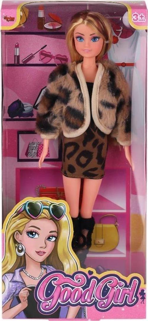 Nessiworld WG-115519-20 Kürk Ceketli Elbiseli Bebek 29 cm  -Vardem Oyuncak