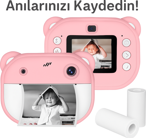 Anında Baskı Özellikli Çocuk Kamerası – Saniyeler İçinde Fotoğraf, Beklemeden Çıktı
