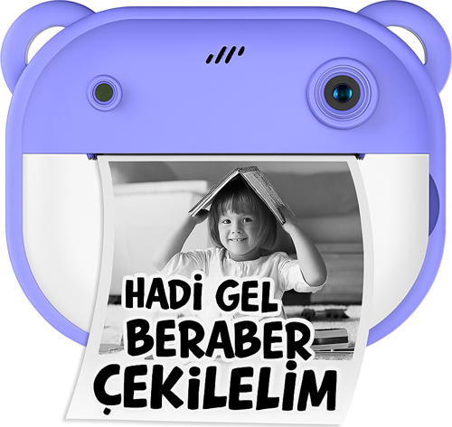 Anında Baskı Özellikli Çocuk Kamerası – Saniyeler İçinde Fotoğraf, Beklemeden Çıktı
