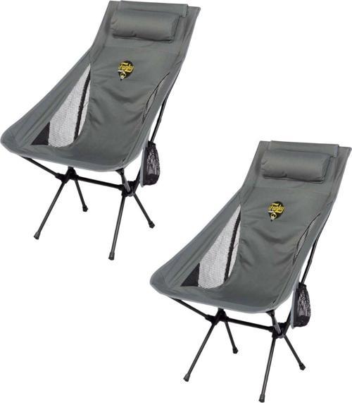 Sky Ultralight Katlanabilir Kamp Sandalyesi Gri 2 Adet