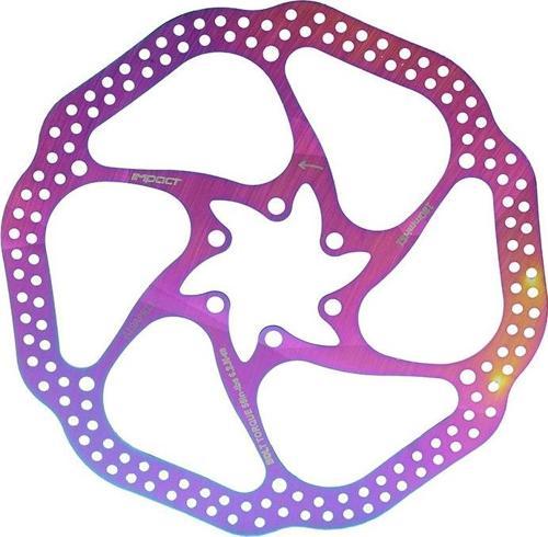 İmpact 180mm Rainbow Bisiklet Disk Fren Rotoru 6 Vidalı