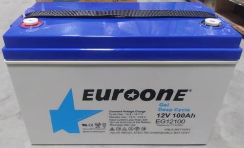 Euroone EG12100 12 Volt 100 Amper Deep Cycle Jel Akü Yeni Tarihli Taze Akü
