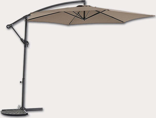 Makaralı Sistem Bahçe Şemsiyesi, Ampül Şemsiye, 300Cm Polyester Bahçe Şemsiyesi Aş04