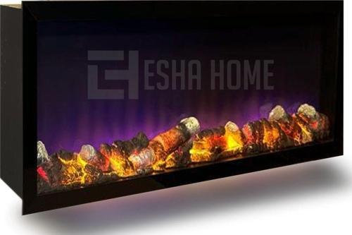 Elektrikli Dekoratif Yapay Şömine Bluetooht Sabit Çıtırtı 120X25X18 Cm