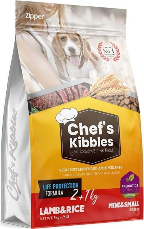 – Mini Ve Küçük Irk Köpek Maması Kuzu Etli Pirinçli 2+1 Kg