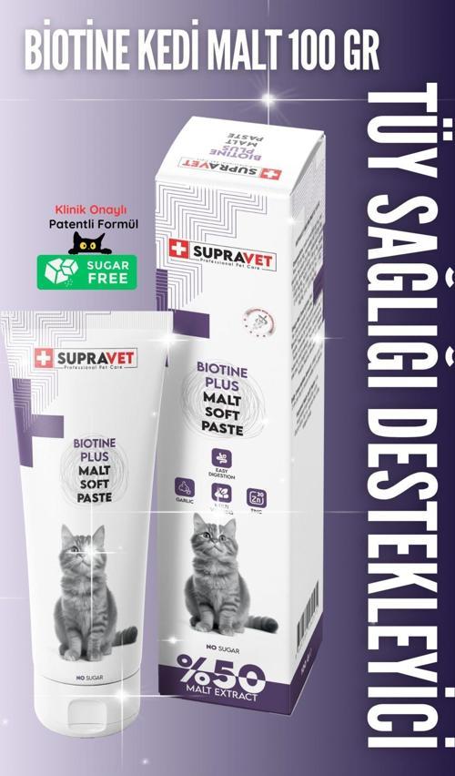 Kediler Için Biotine Malt 100 Gr (Tüy Dökülmesi Engelleyici Biotin Tüy Sağlığı)