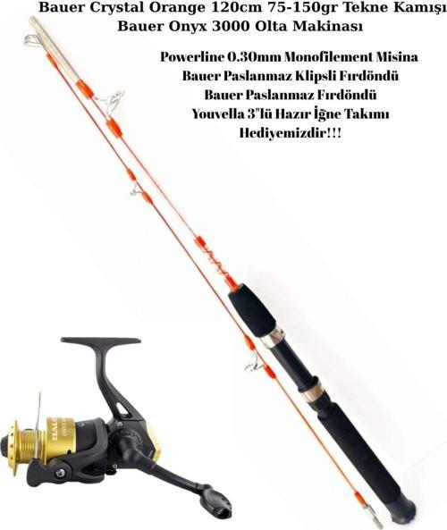 Orange Solid 120cm-Onyx 3000 Tekne Olta Takımı