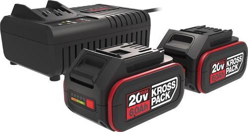 KAD22 20Volt 6.0Ah Kross Pack Li-ion Çift Akü ve Akü Şarj Cihazı