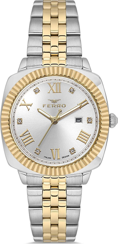 FL21625AWT-D Quartz Çelik Altın/Gri 32 mm Kadın Kol Saati