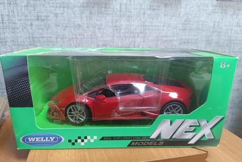 24056W Welly 1:24 Lamborghını Huracan Coupe,oyuncak Koleksiyonluk Model Araba Kırmızı