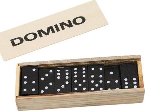 Taşınabilir Ahşap Domino Eğitici Oyun Seti