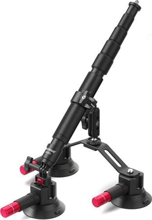 3-in-1 Suction Cup Car Mount for Cameras