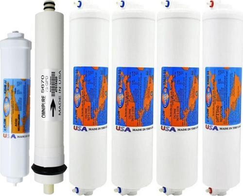 Ters Ozmoz Su Arıtma Omnipure Amerikan Malı K56 Grubu 6'Li Filtre Seti Omnipure Membran