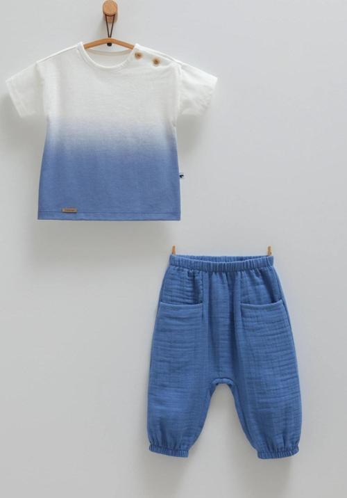 COLORFULLY TSHIRT ŞORT TAKIM İndigo