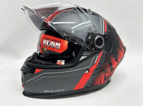 Braker Sv Charm B5 Mat Renk - Şefaf Vizörlü- Iç Güneş Vizörlü - Motosiklet Kaskı V-28b