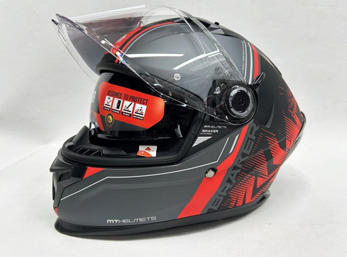 Braker Sv Charm B5 Mat Renk - Şefaf Vizörlü- Iç Güneş Vizörlü - Motosiklet Kaskı V-28b