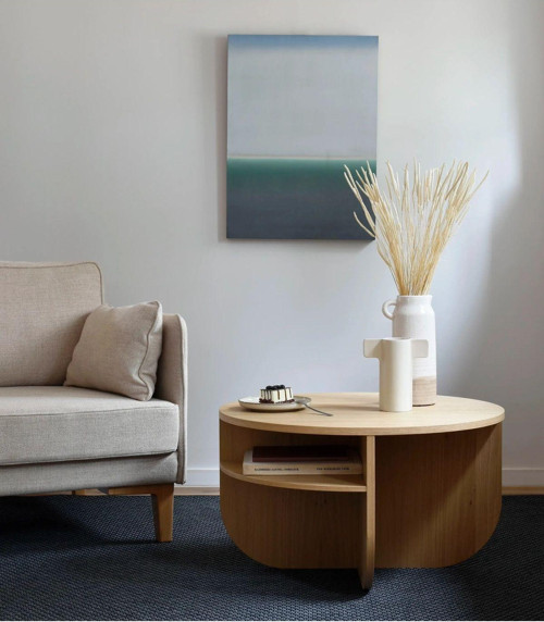 Eriza Pera, Yeni Nesil Modern Tek Raflı Orta Sehpa, Natural