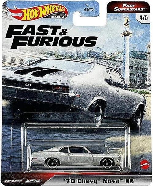 Fast & Furious Premium Arabalar '70 Chevy Nova S5 GBW75 GRK50