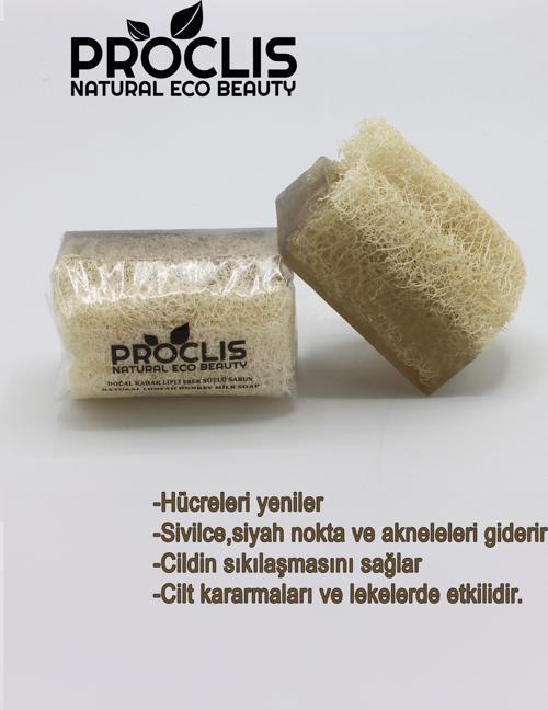 Doğal Kabak Lifli Eşek Sütlü Doğal Sabun 130 gr