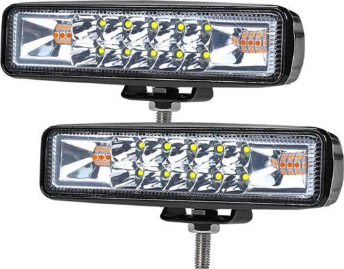 Rolana 60W Çakarlı Motosiklet / Off Road Led Sis Far Takımı