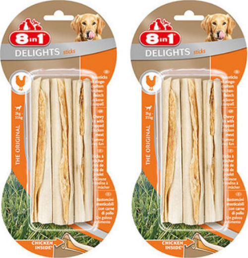 Delights Bones Sticks Tavuklu Çubuk Köpek Ödül Kemiği 75Gr X 2 Adet