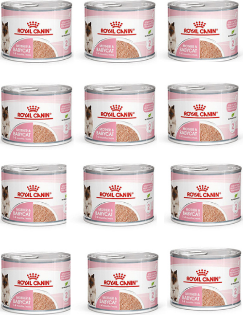 Mother & Babycat Yavru Kedi Konservesi 195 Gr x 12 Adet