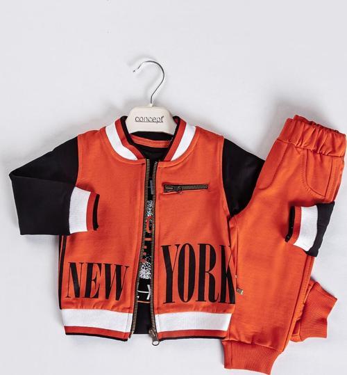 Concep Erkek Bebek 3'lü Takım 6-18 Ay Turuncu