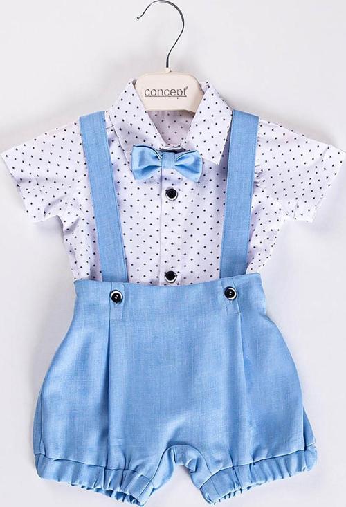 Erkek Bebek Salopet 3-12 Ay Mavi