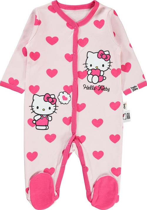 Kız Bebek Tulum 1-6 Ay Açık Pembe
