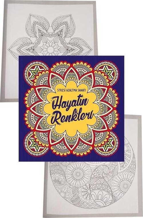 Hayatın Renkleri Büyüklere Boyama Kitabı 1 Adet Nesil Boyama Kitabı Büyükler İçin Mandala Stresi Azaltma Sanatı