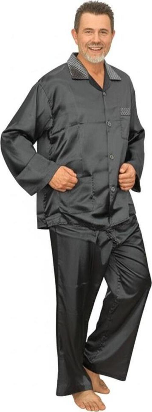 Erkek Pijama Takımı Saten Kumaş Klasik Model Cepli Rahat Tam Kalıp OPEPT25PIEROMOD87