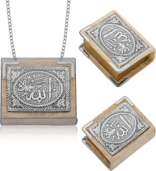 Gümüş Zincirli Küçük Kur'anı-ı Kerim SL12602